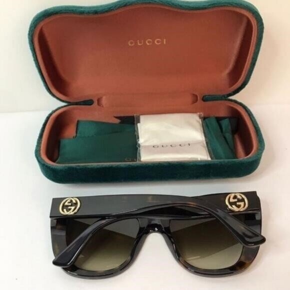 New - ? Original Gucci Light Brown Butterfly Ladies Sunglasses GG0327S 002 main image 4
